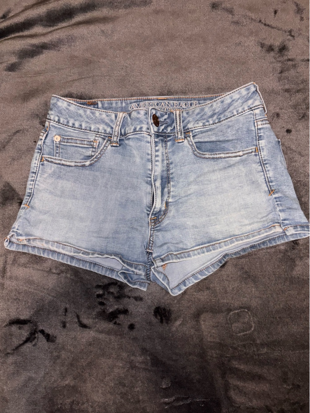 American Eagle Outfitters Light Blue Denim Cutoff Shorts
